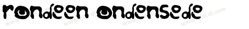 Frondeen CondensedRe字体转换